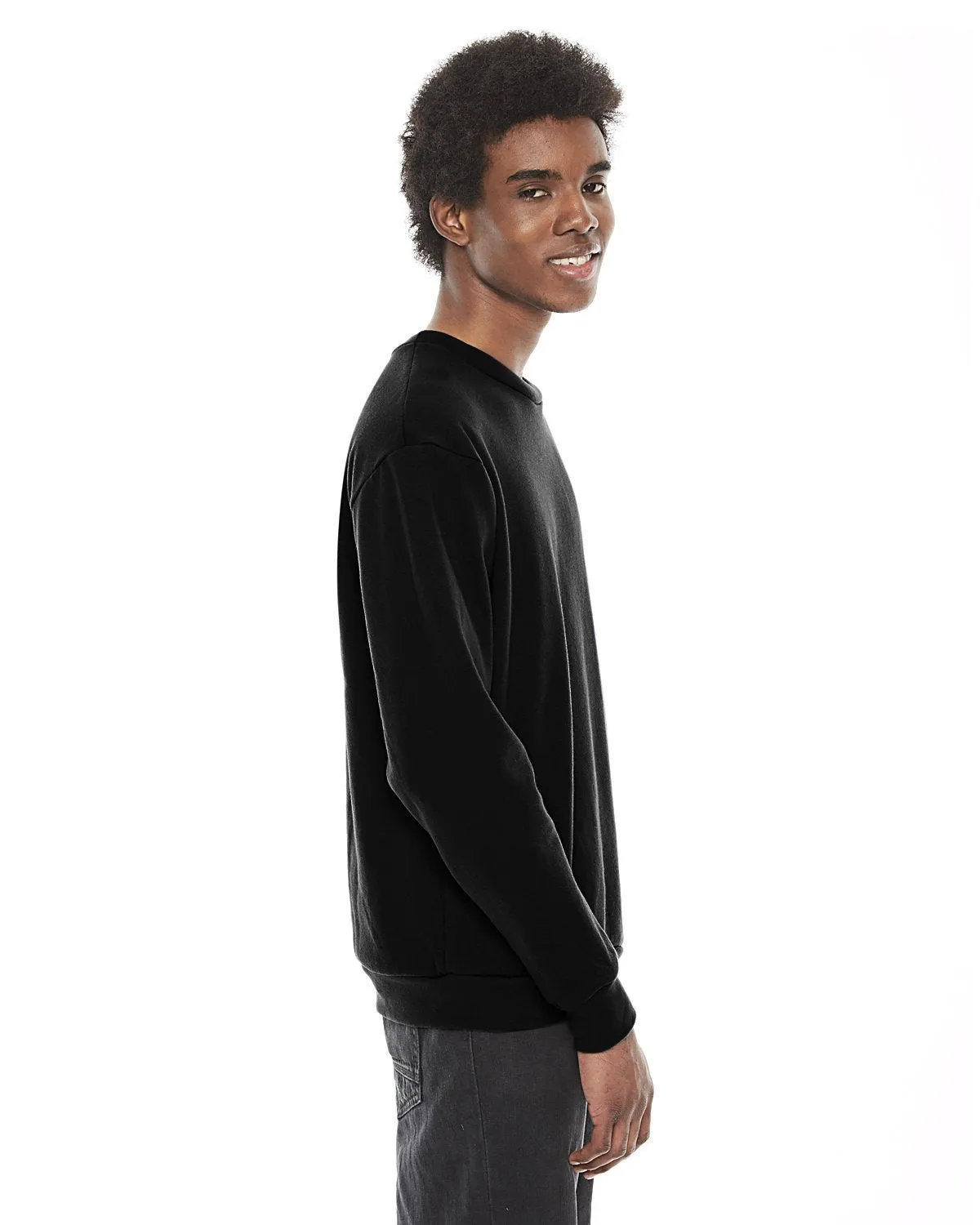 American Apparel F496W Unisex Flex Fleece Drop Shoulder Pullover Crewneck