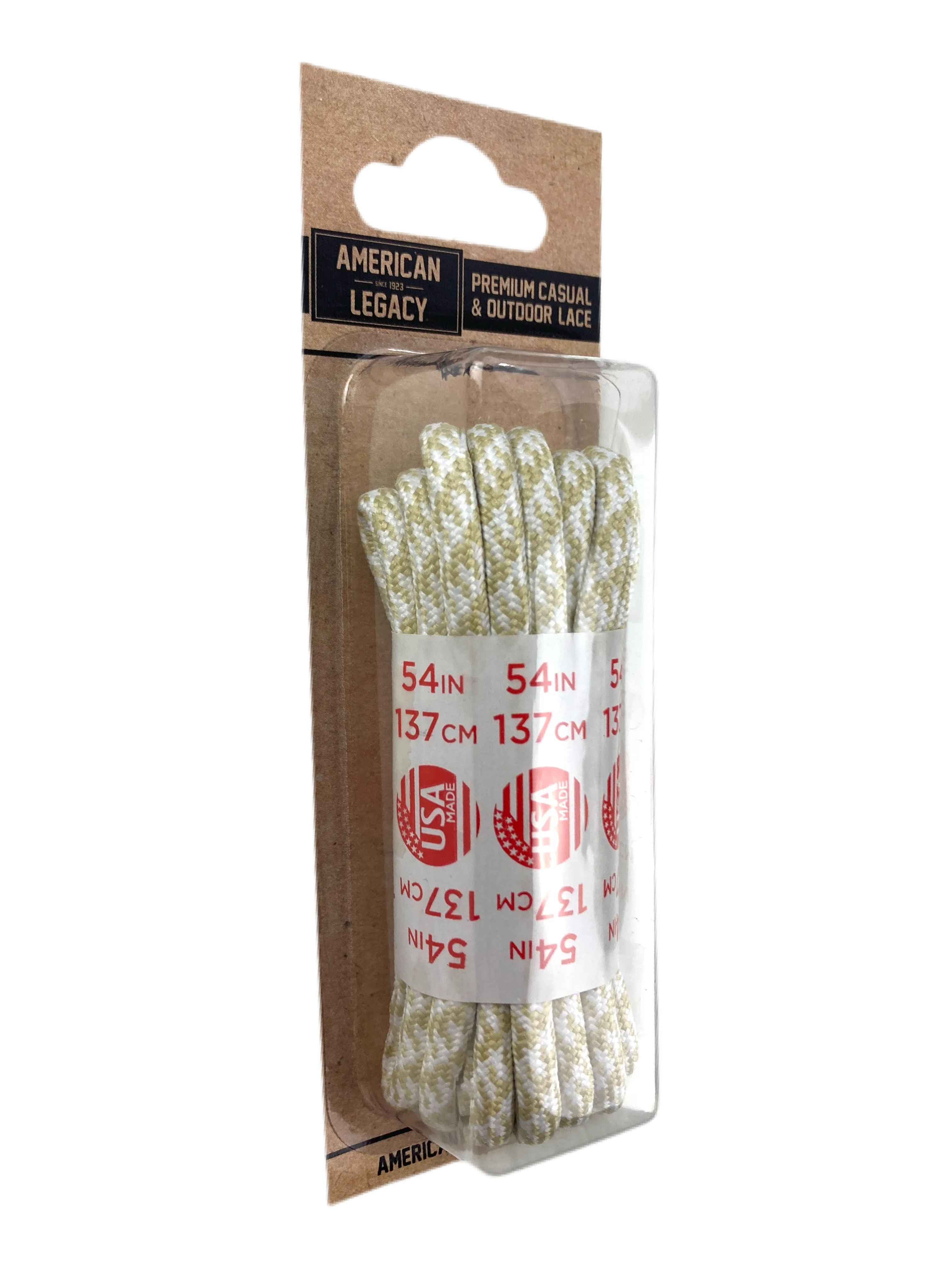 American Legacy ® Premium Rope Laces | Vegas Gold/White Houndstooth