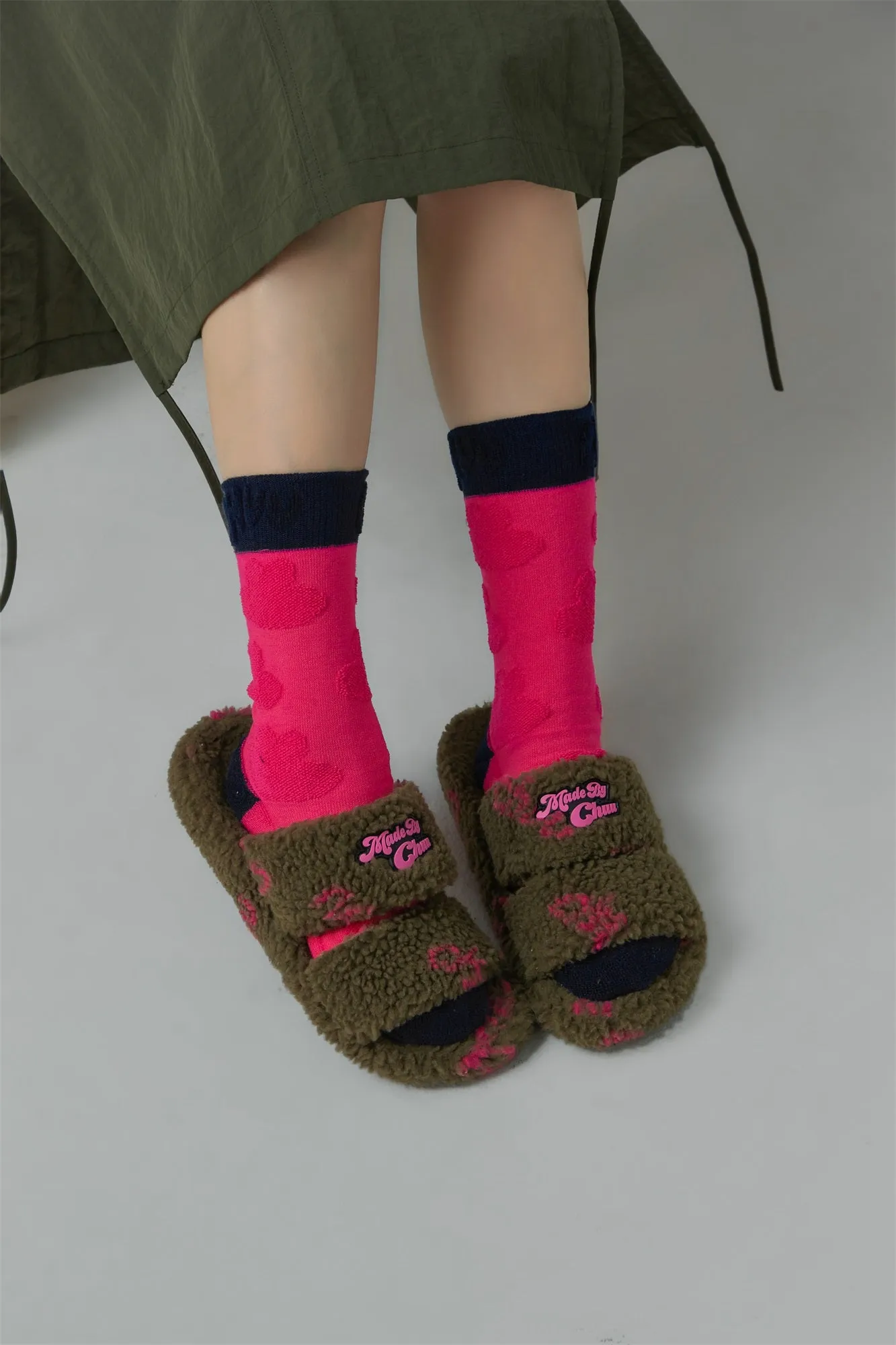 Bicolore Jacquard Ankle Socks