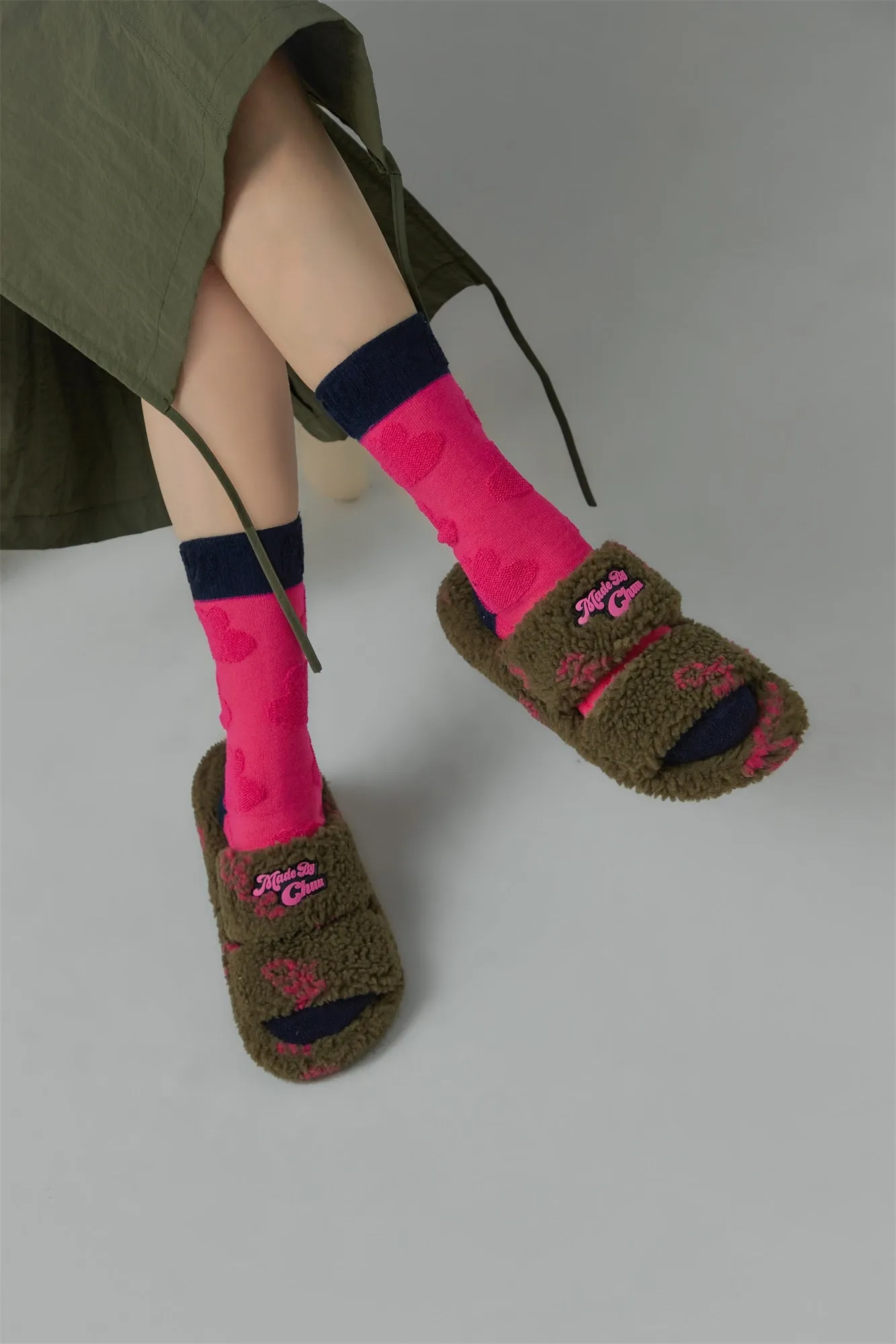 Bicolore Jacquard Ankle Socks