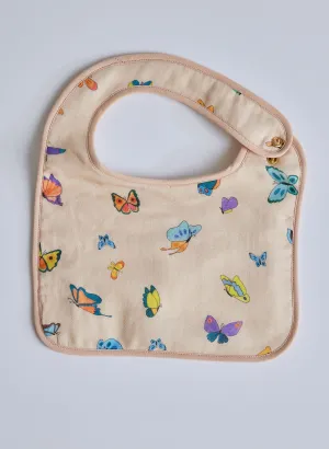 Blush Peach Madame Butterfly Bib