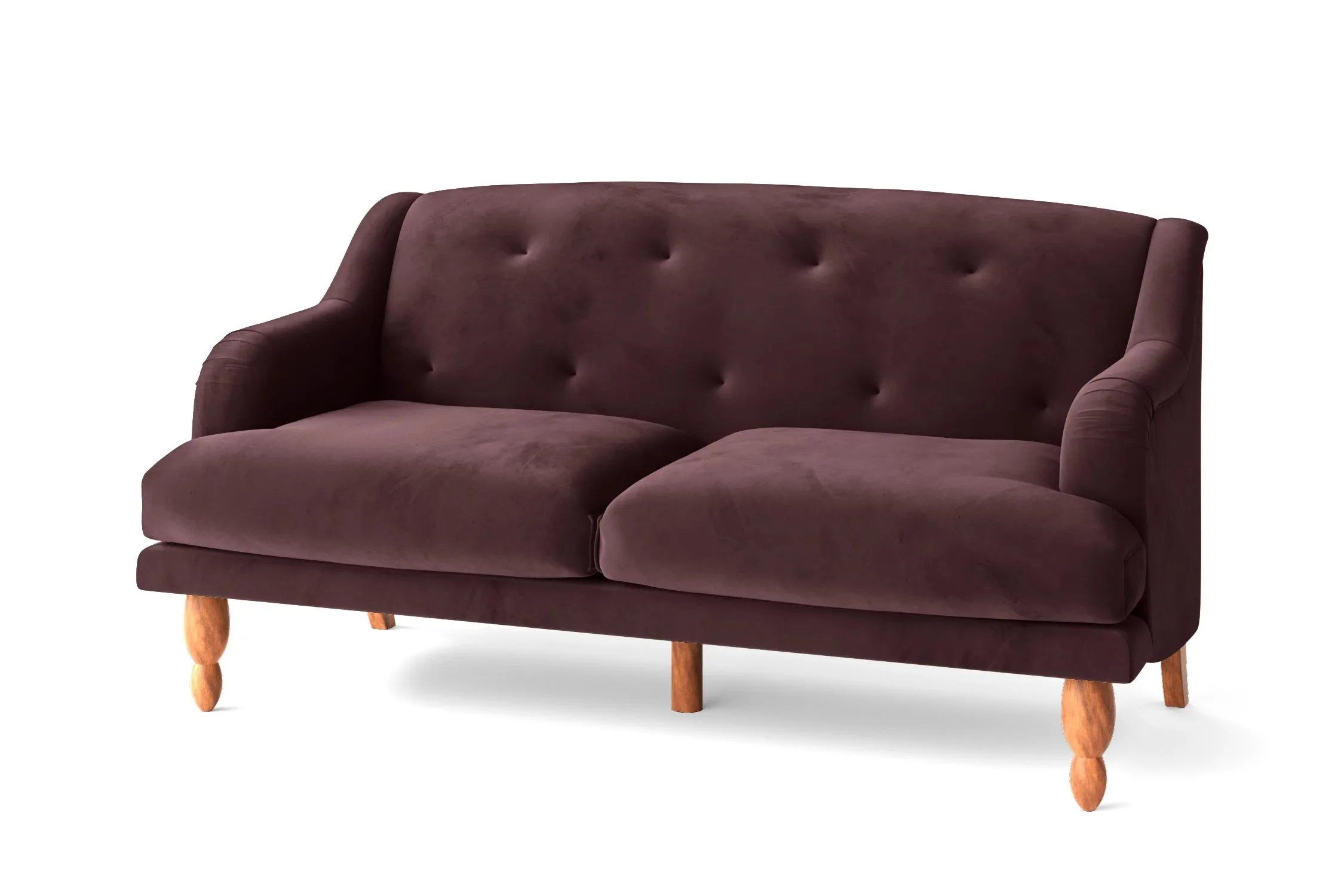 Burlington 3 Seater Sofa Grape Velvet