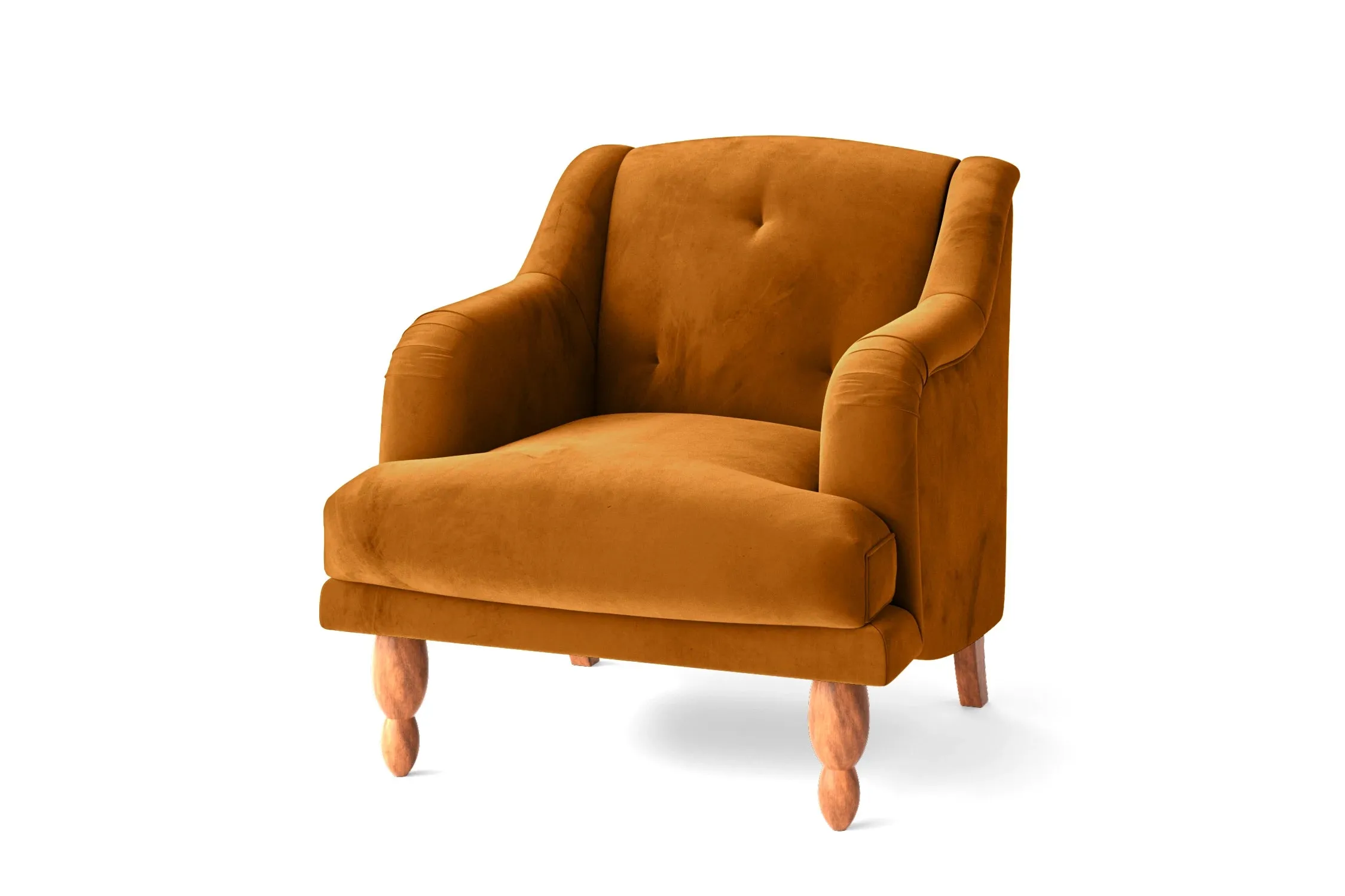 Burlington Armchair Gold Velvet