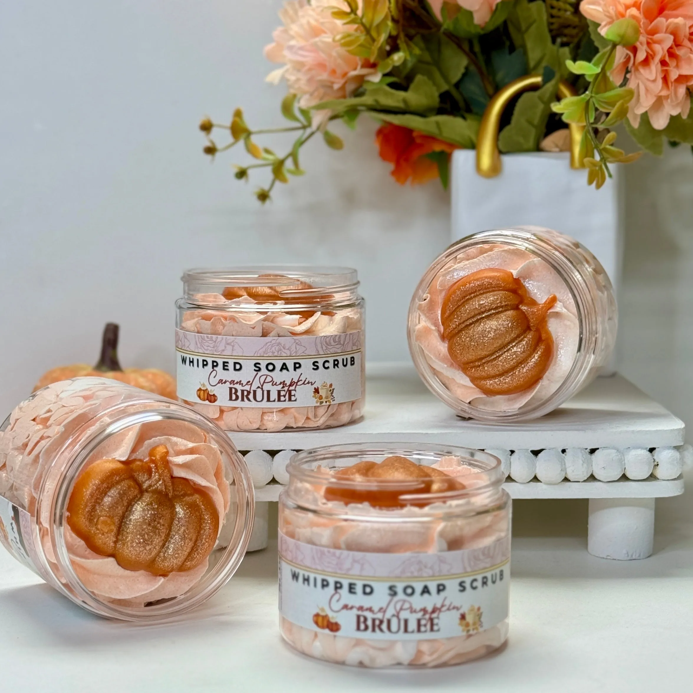 Caramel Pumpkin Brûlée ~ Whipped Soap Sugar Scrub