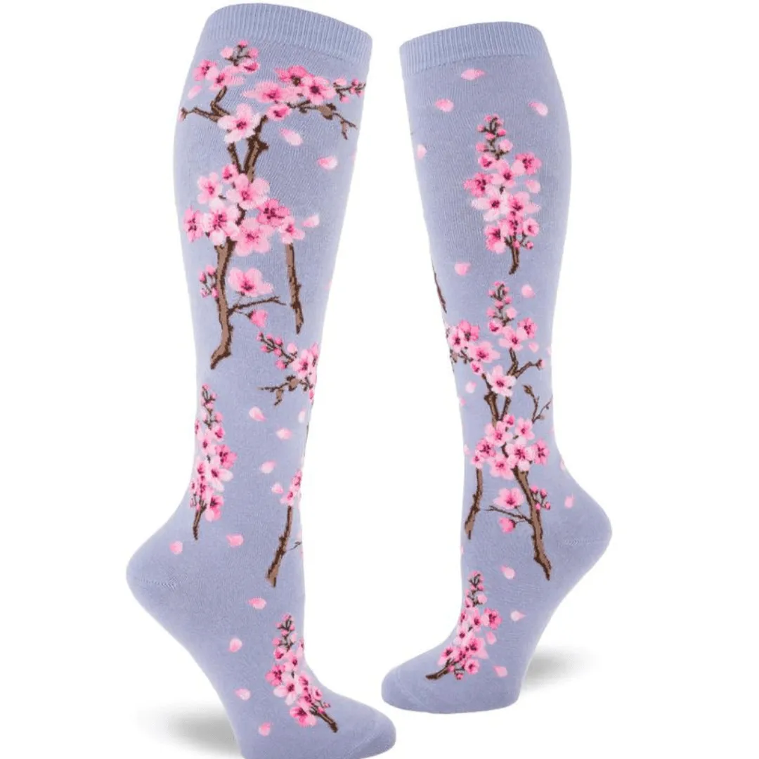 Cherry Blossom Women's Knee High Socks