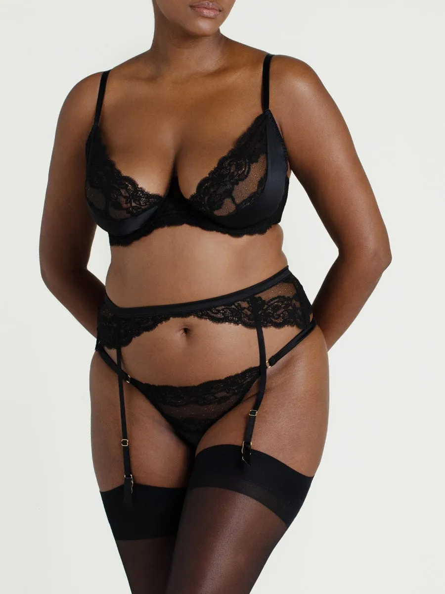 Coco de Mer Seraphine Suspender Belt