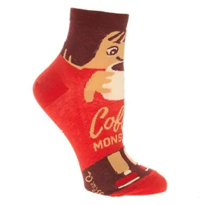 Coffee Monster Socks - Women's Ankle Sock