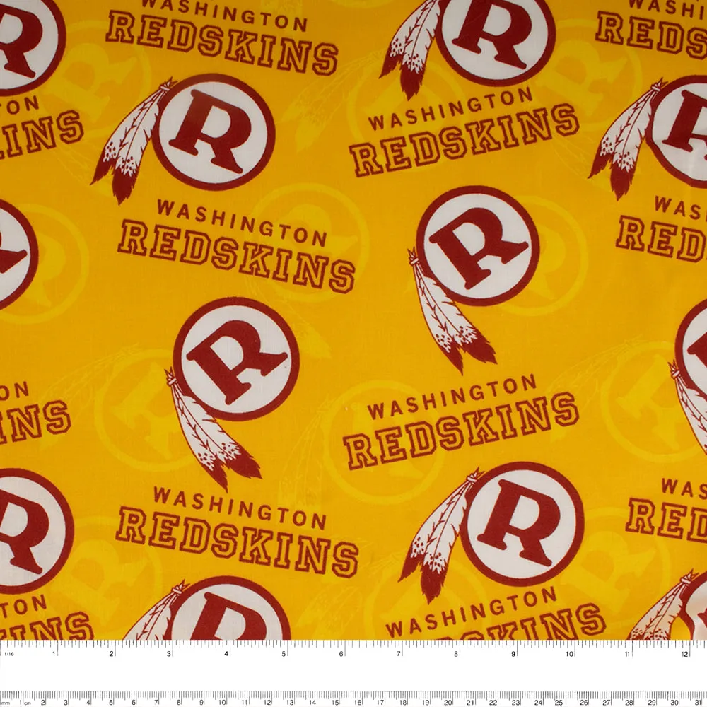 Cotton - NFL - Washington Redskins - Logo - Yellow