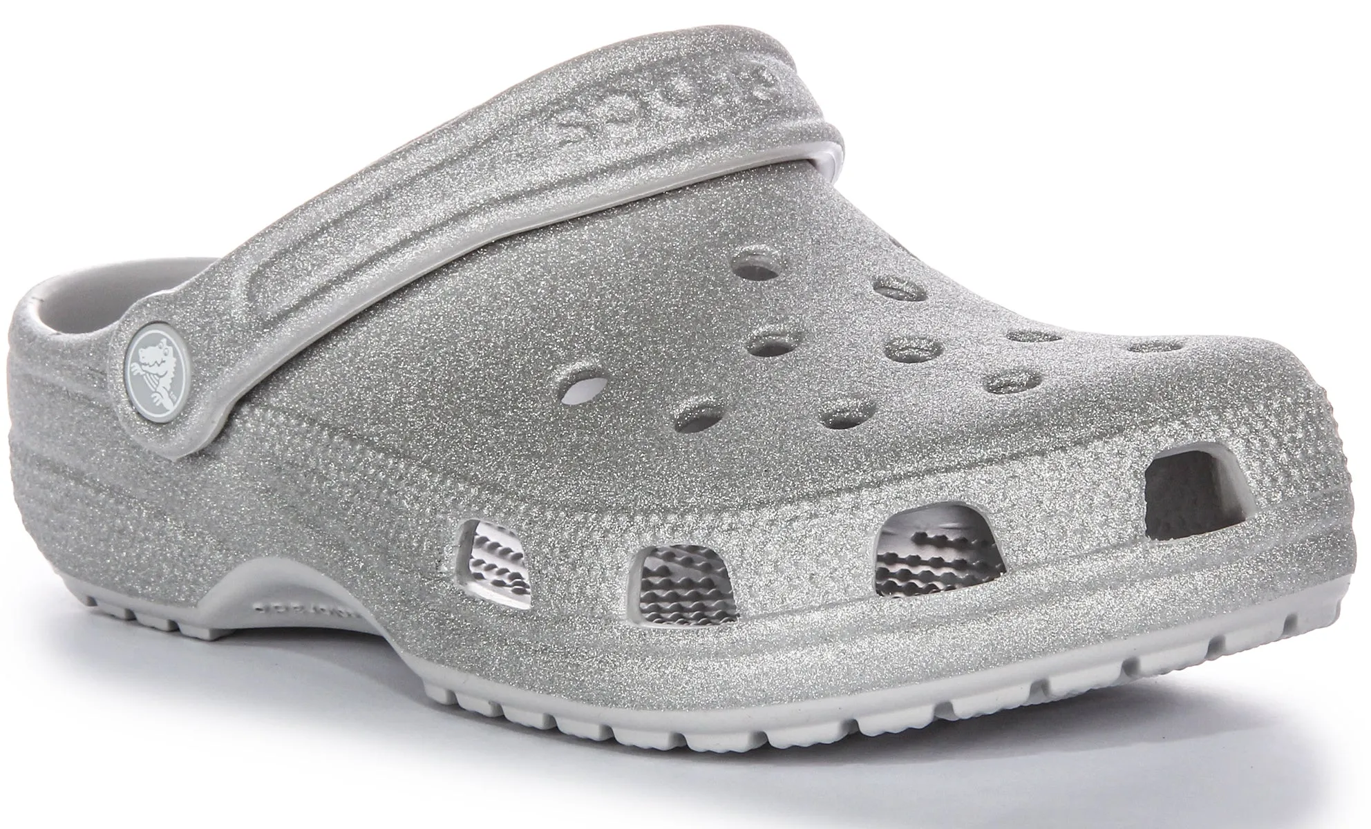 Crocs Classic Glitter In Silver