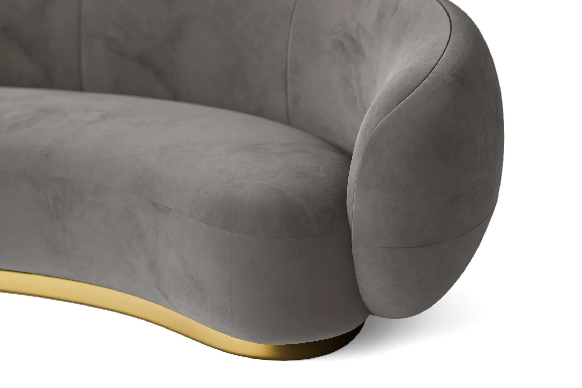 Elkton Armchair Grey Velvet