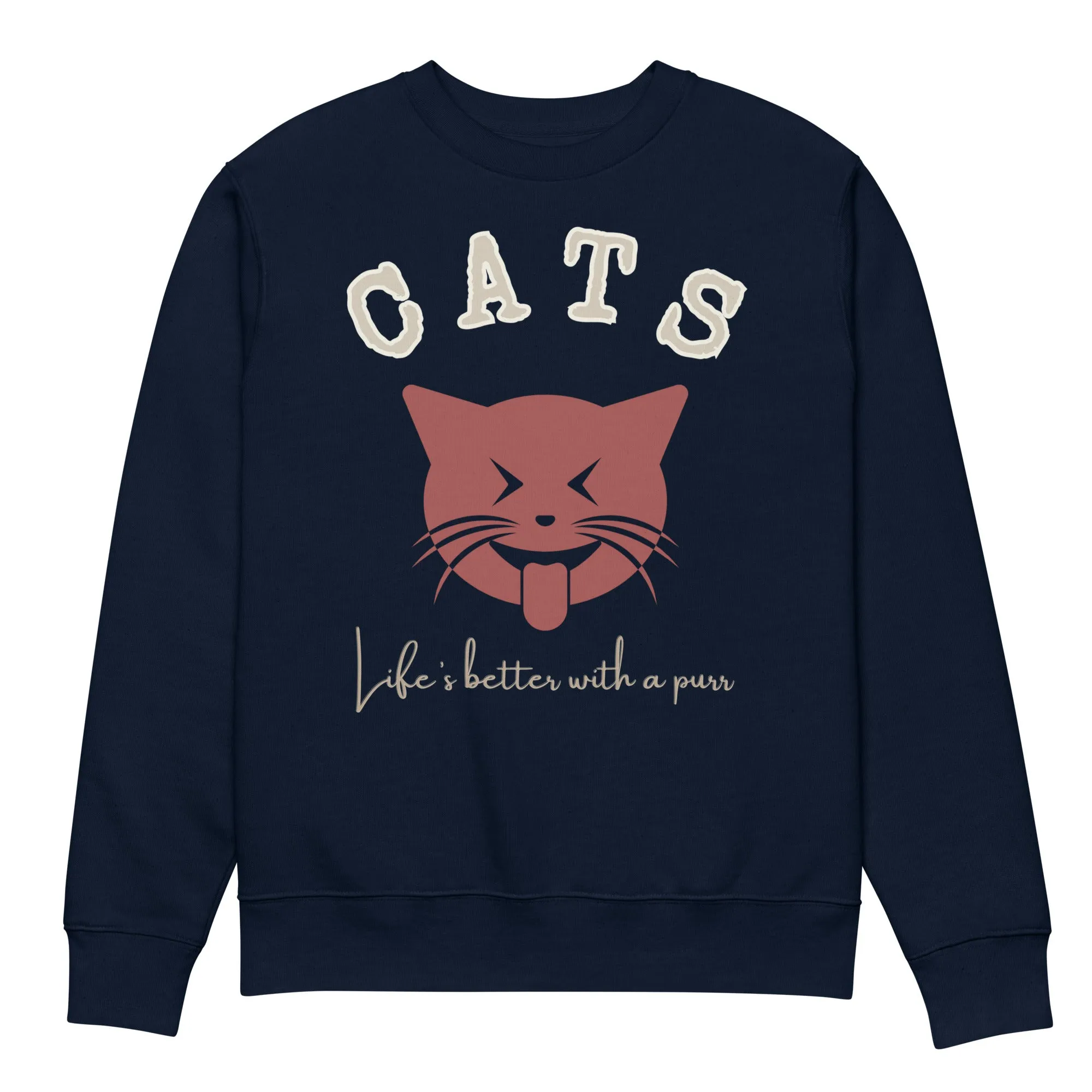 Ethical Cat Lover Apparel: Organic Cotton Sweatshirt