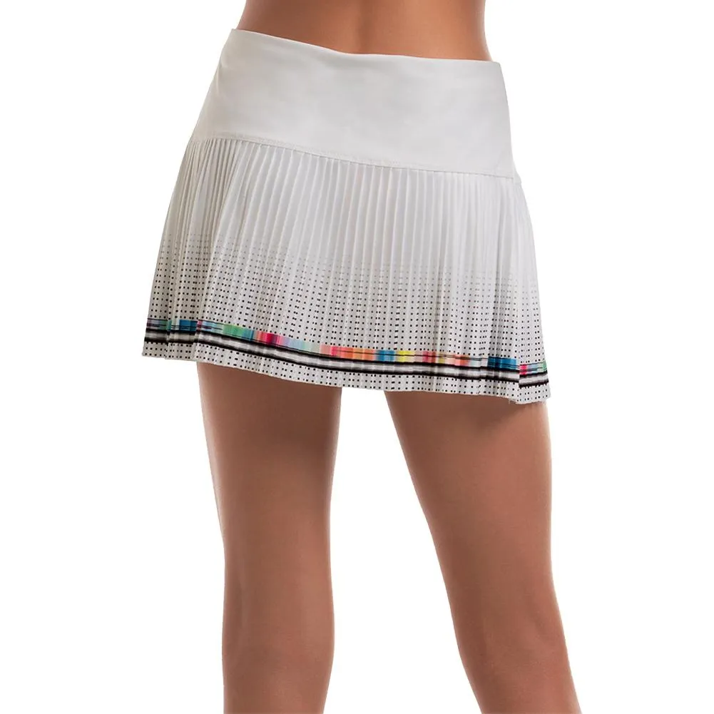 Girl's Off Tropic Pleated Tennis Skort White