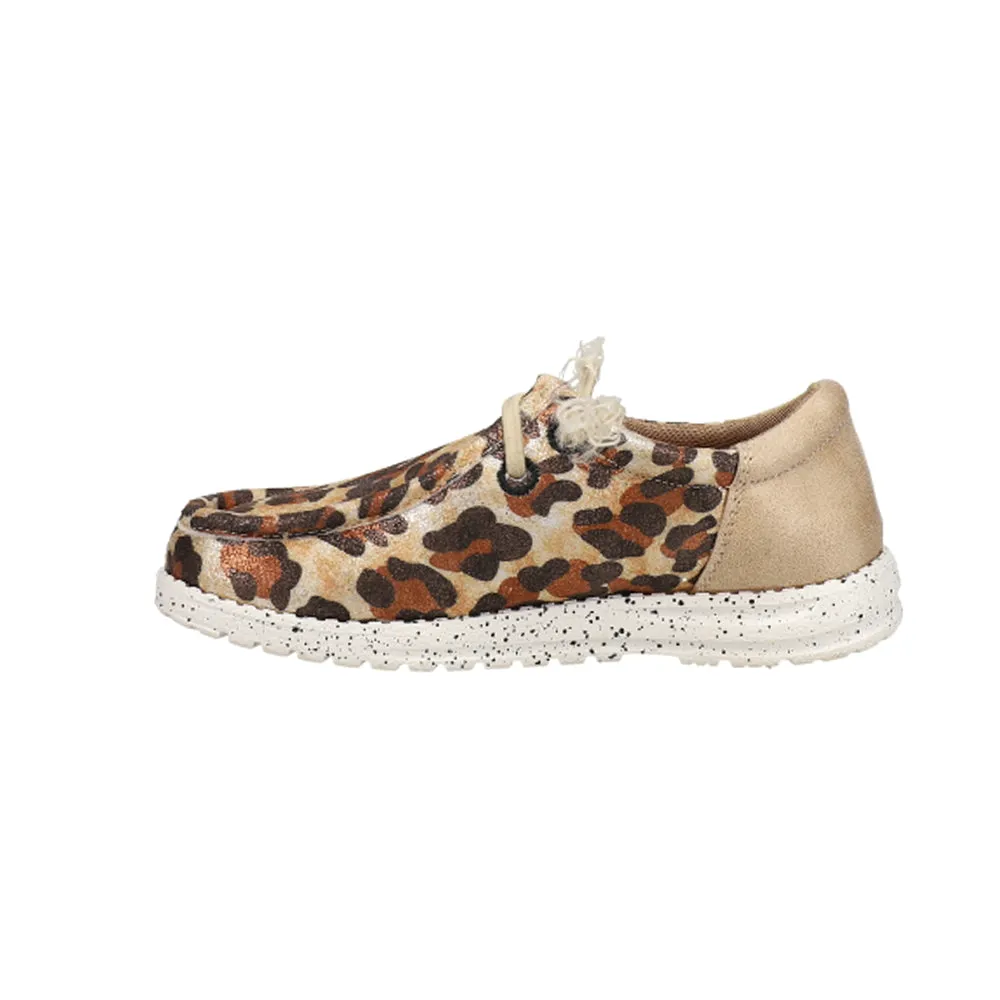 Hang Loose Leopard Slip On Flats (Little Kid)