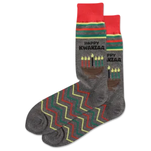 HOTSOX Men's Happy Kwanzaa Crew Socks