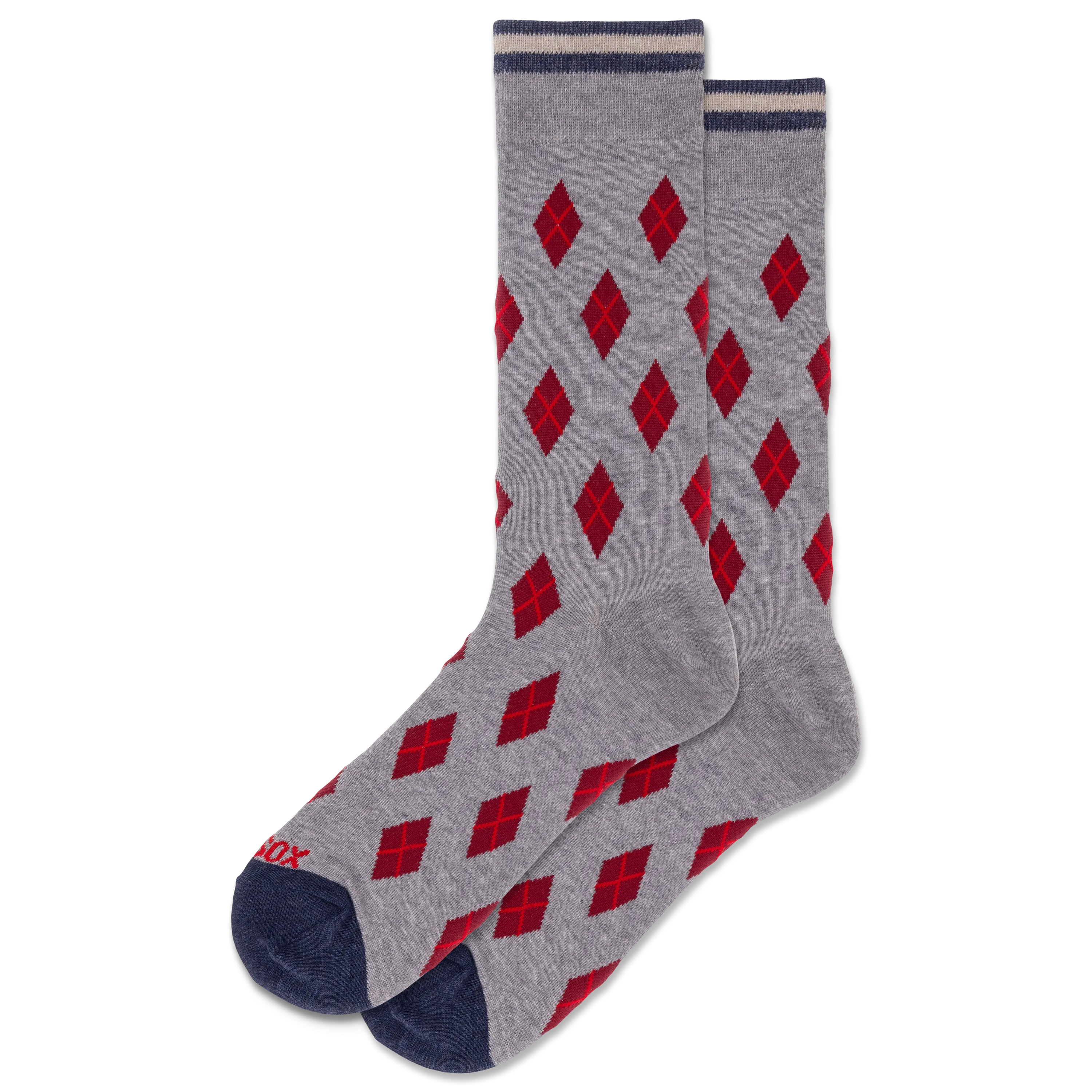 HOTSOX Men's Mini Argyle Crew Socks