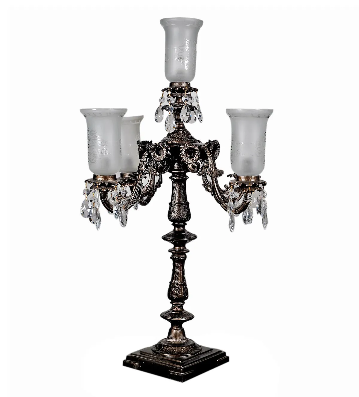 Imperial Frost Crystal Candelabra