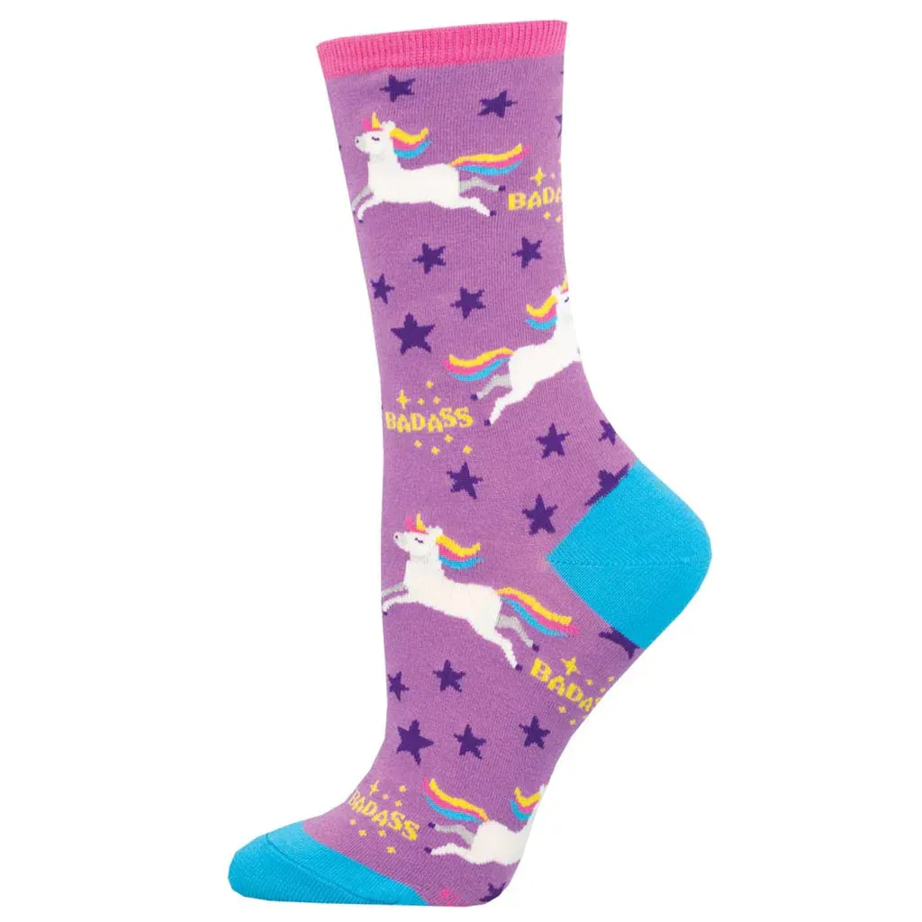 Ladies Badass Unicorn Socks