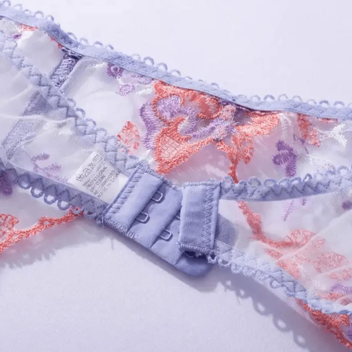 Light Purple Lingerie Set Garter