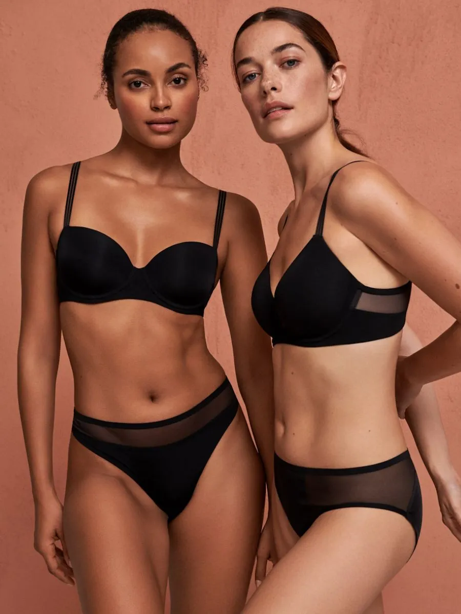 Louie Spacer Full Cup Bra - Black