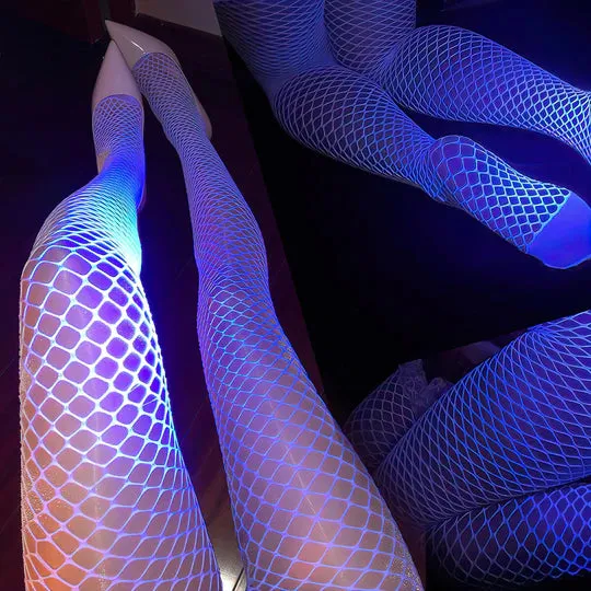 Luminous Glow in the Dark Fishnet Tights