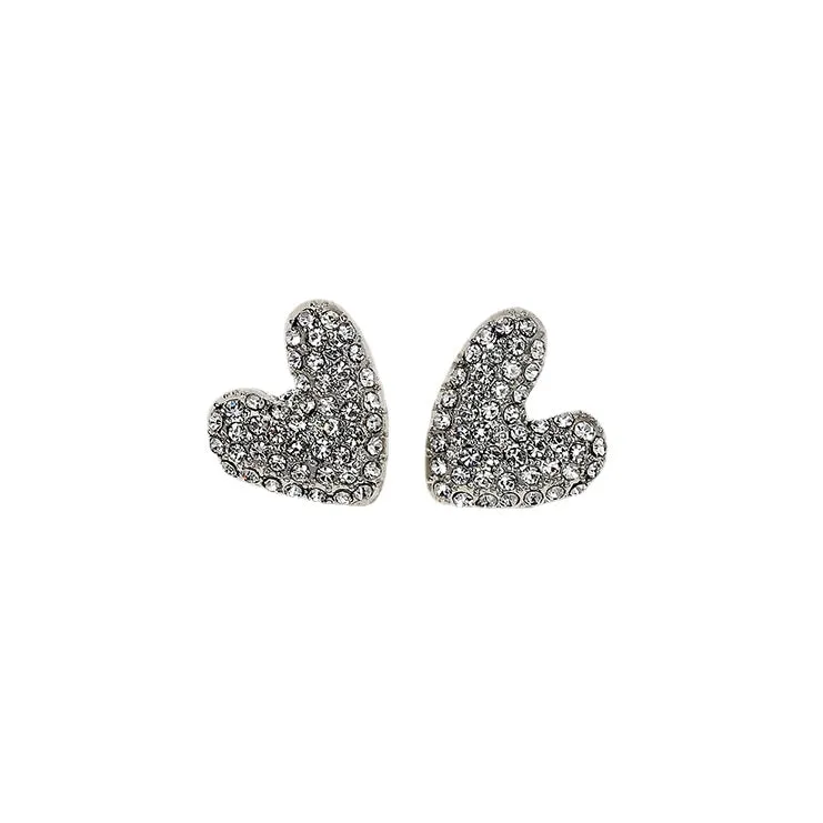 Luxurious French-inspired Rhinestone Earrings for Elegant Women