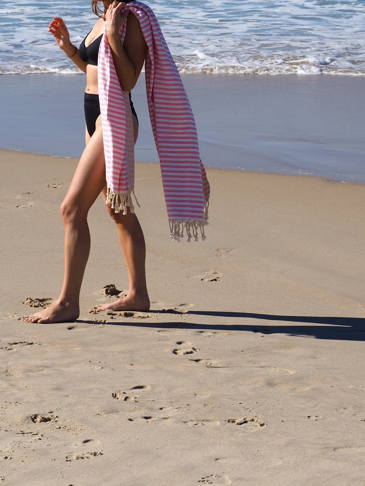 Luxurious Quick Drying Turkish Cotton  Beach Towel (100x180cm) - Blush