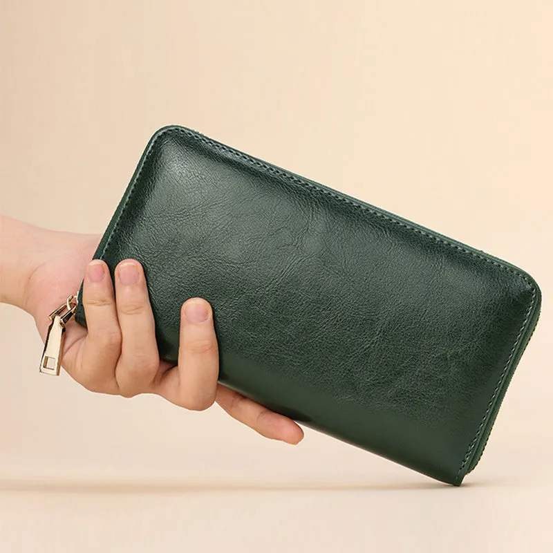 Luxury Leather Long Wallets