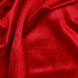 Luxury Polyester Velvet - Bright Red