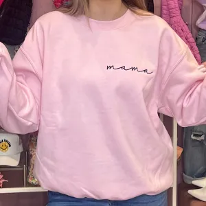 Mama Embroidered Crewneck Sweatshirt