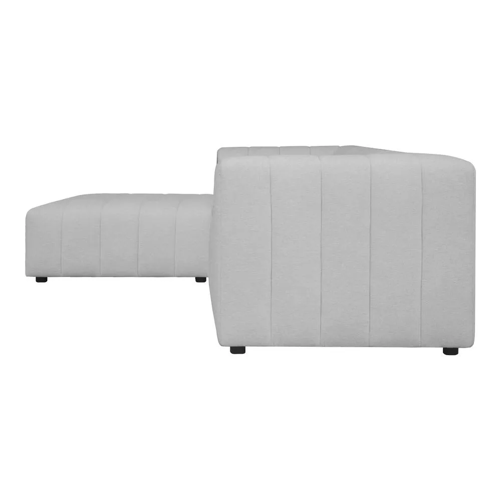 Modular Luxurious Plump Silhouette Upholstery 2Pc Sectional Sofa