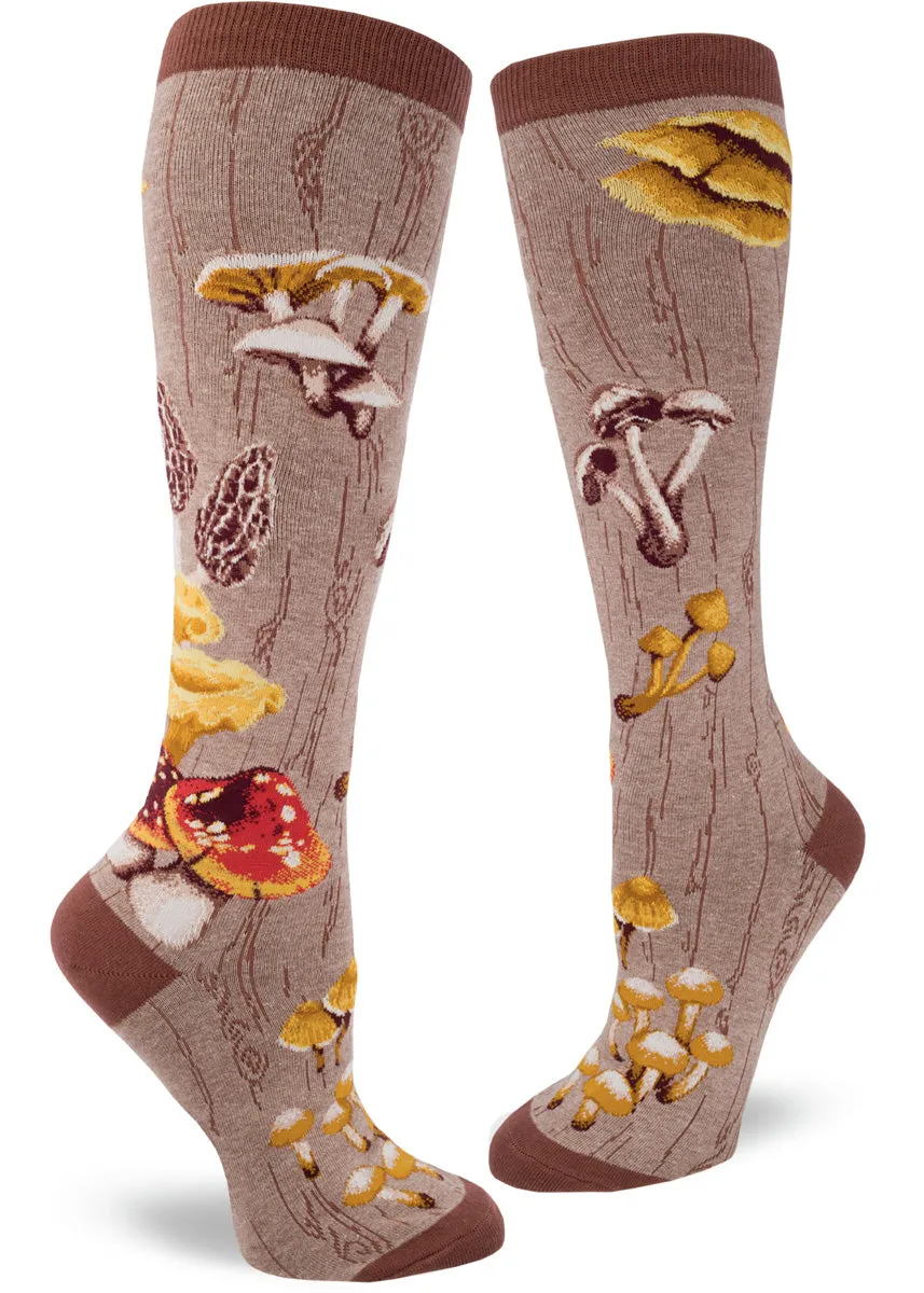 Mushroom Knee Socks