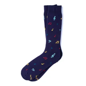 Music to My Toes Men's Socks, Navy