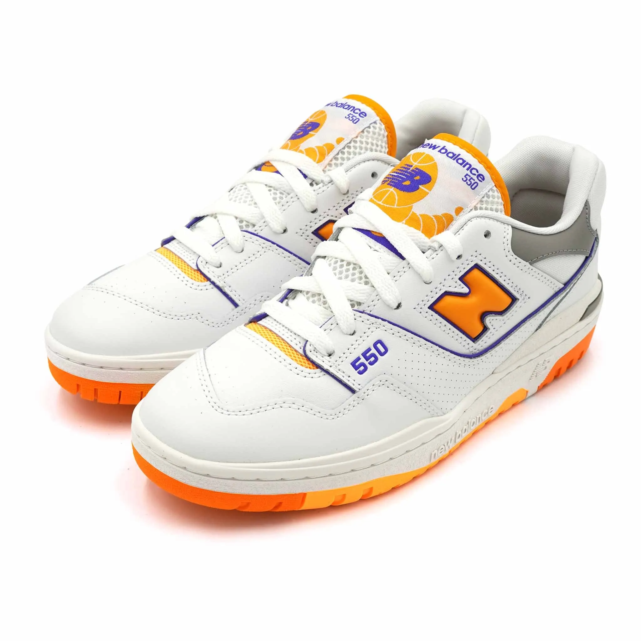 NEW BALANCE 550 WHITE VIBRANT ORANGE 2022