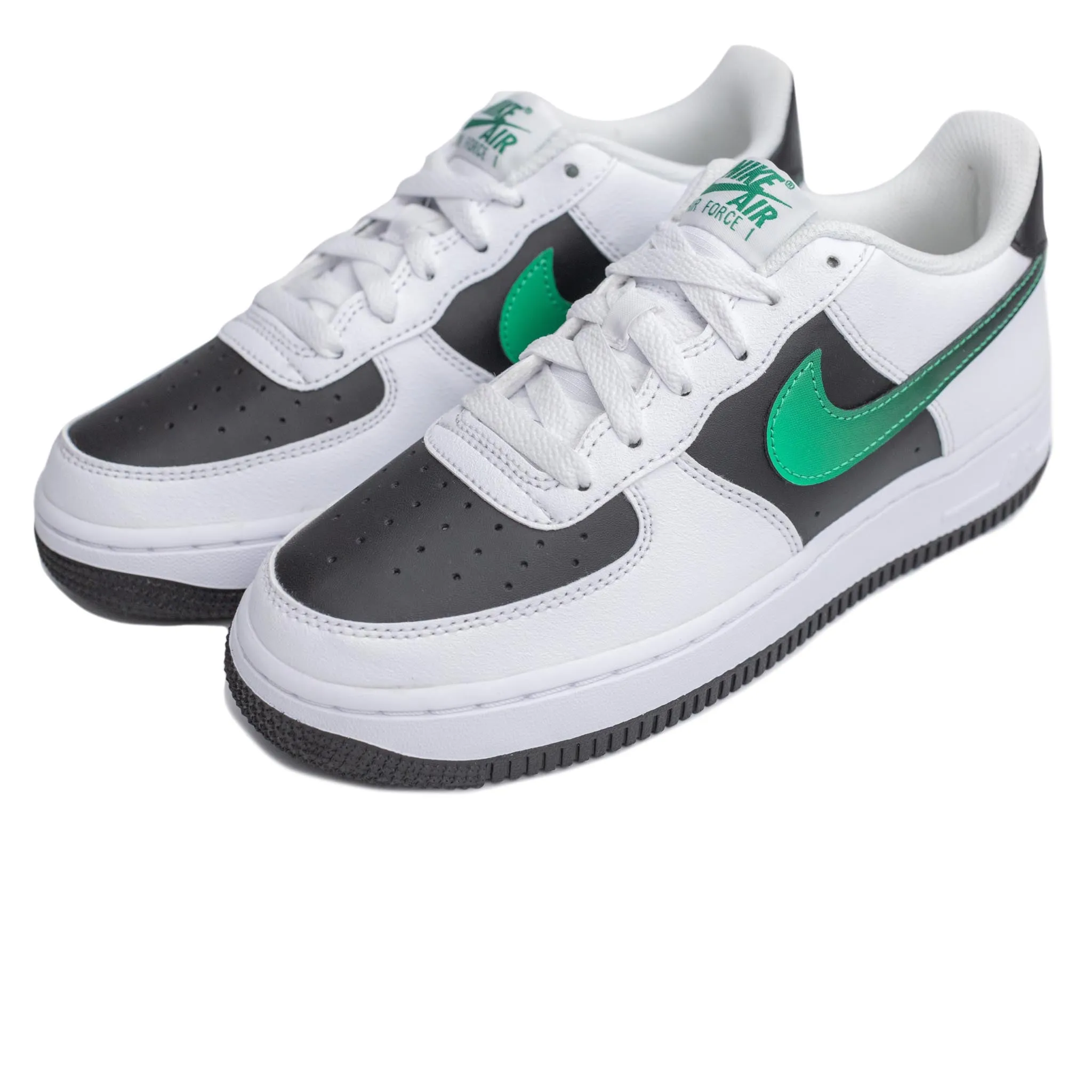 Nike Air Force 1 (GS) 'White/Stadium Green/Black'