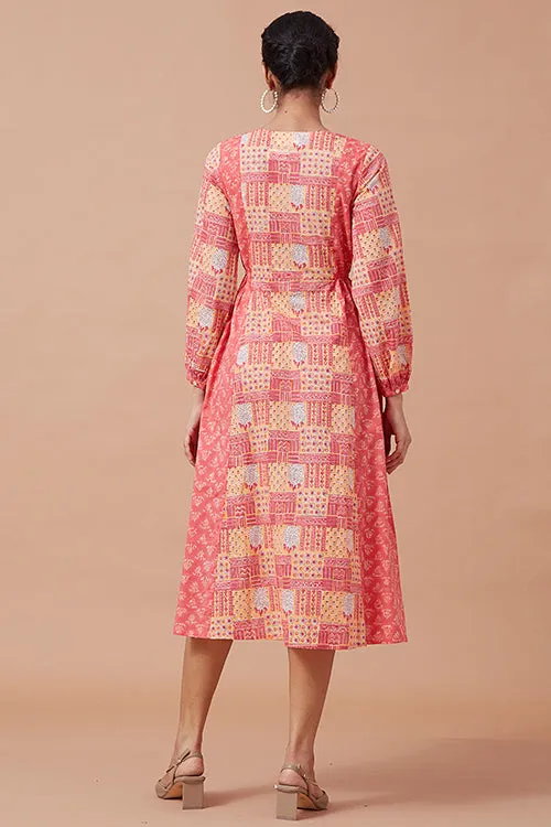 Okhai 'Eclectic' Pure Cotton Hand Block Printed Dress