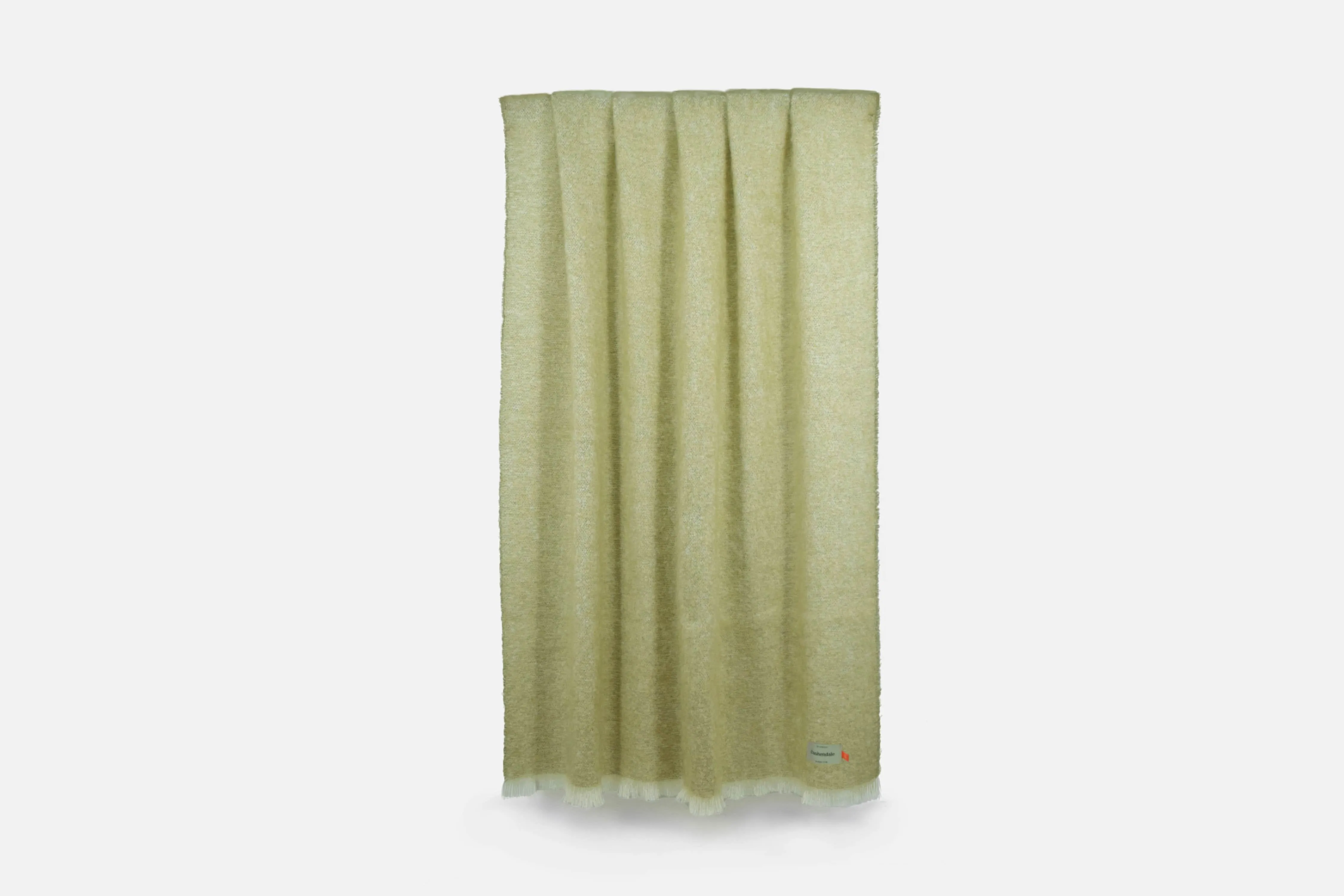 Olive Mooneen Mohair Throw Blanket