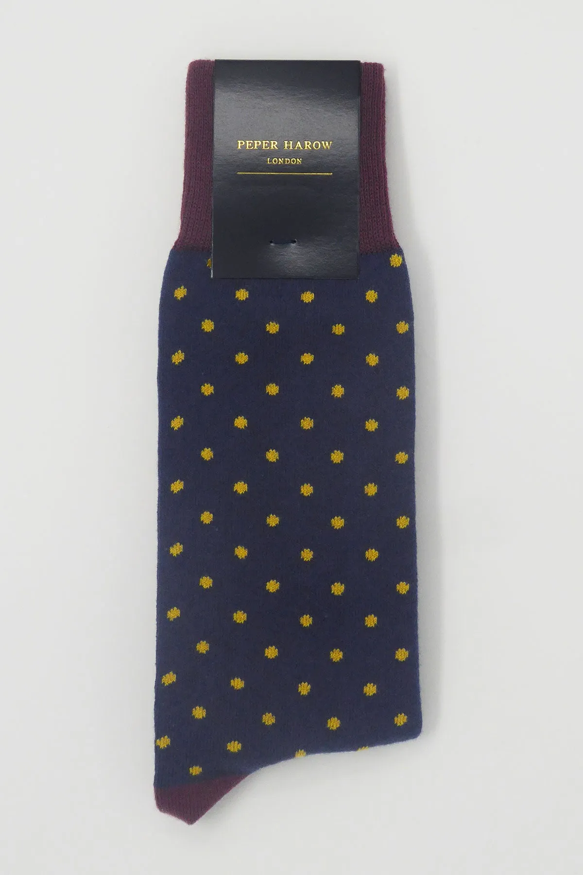 Pin Polka Men's Socks - Denim