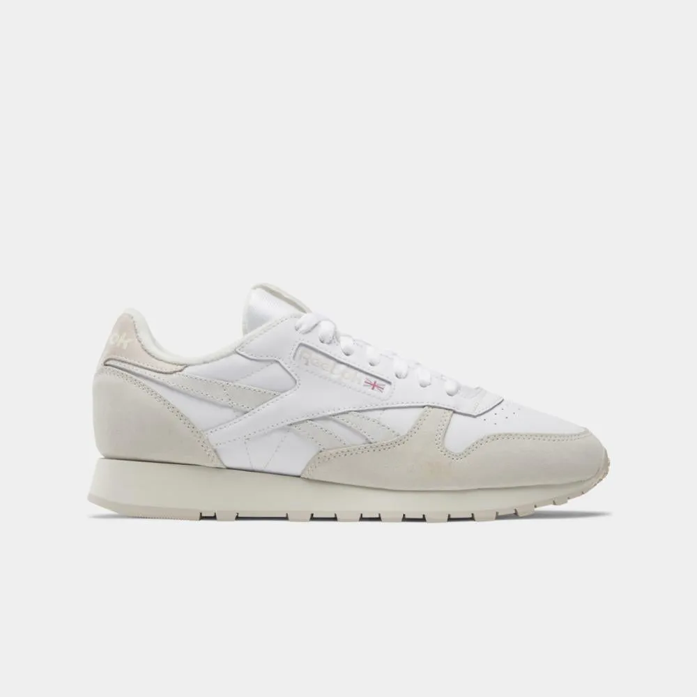 Reebok Footwear Men Classic Leather Shoes WHT/CHALK/STUCCO