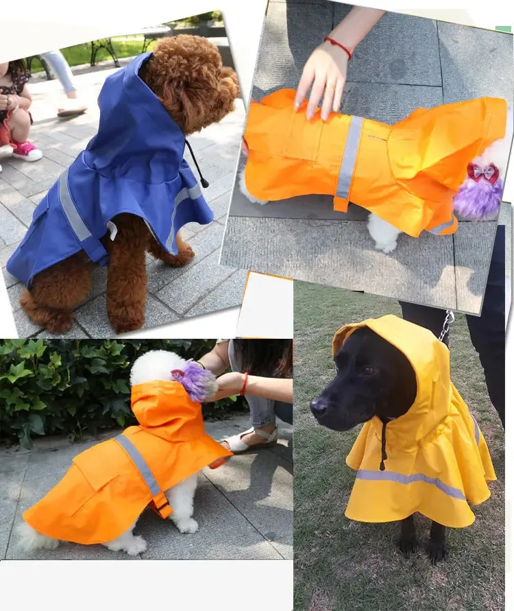 Reflective Dog Raincoat Type B - Dog & Cat Apparel