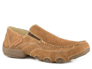 Roper SlipOn Mens Tan Canvas Vintage Dougie Shoes