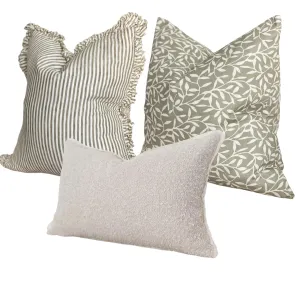 Subtly Olive Cushion Collection