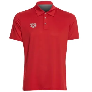 TEAM LINE TECH SHORT SLEEVE POLO SHIRT - RED