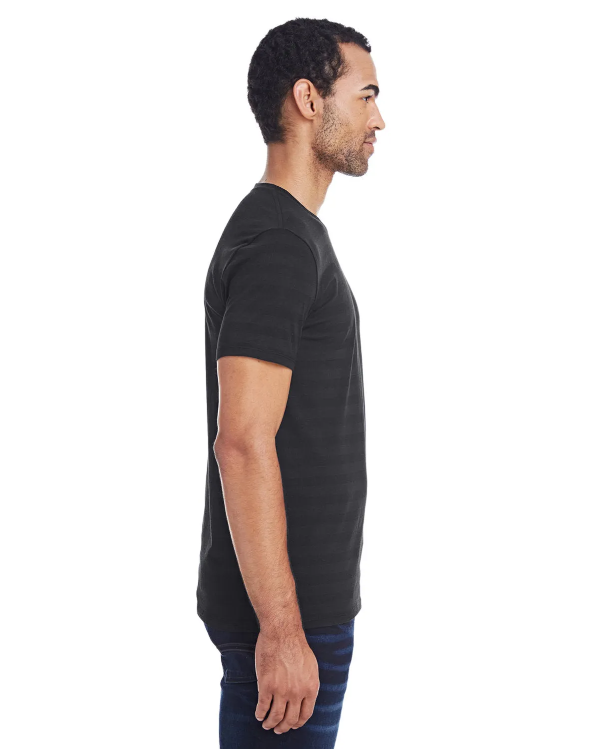 Threadfast Apparel 152A Men's Invisible Stripe Short-Sleeve T-Shirt