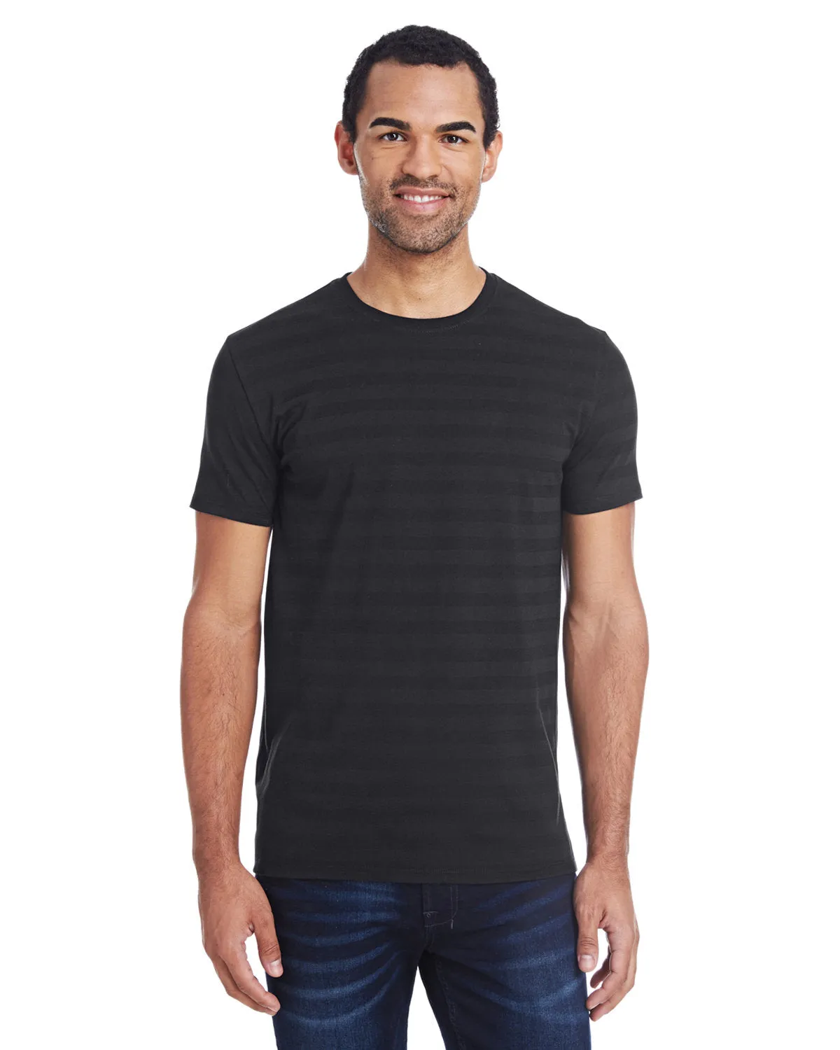 Threadfast Apparel 152A Men's Invisible Stripe Short-Sleeve T-Shirt