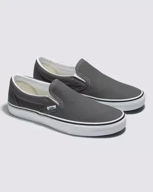 Vans Classic slip on vn000eyechr charcoal grey & white