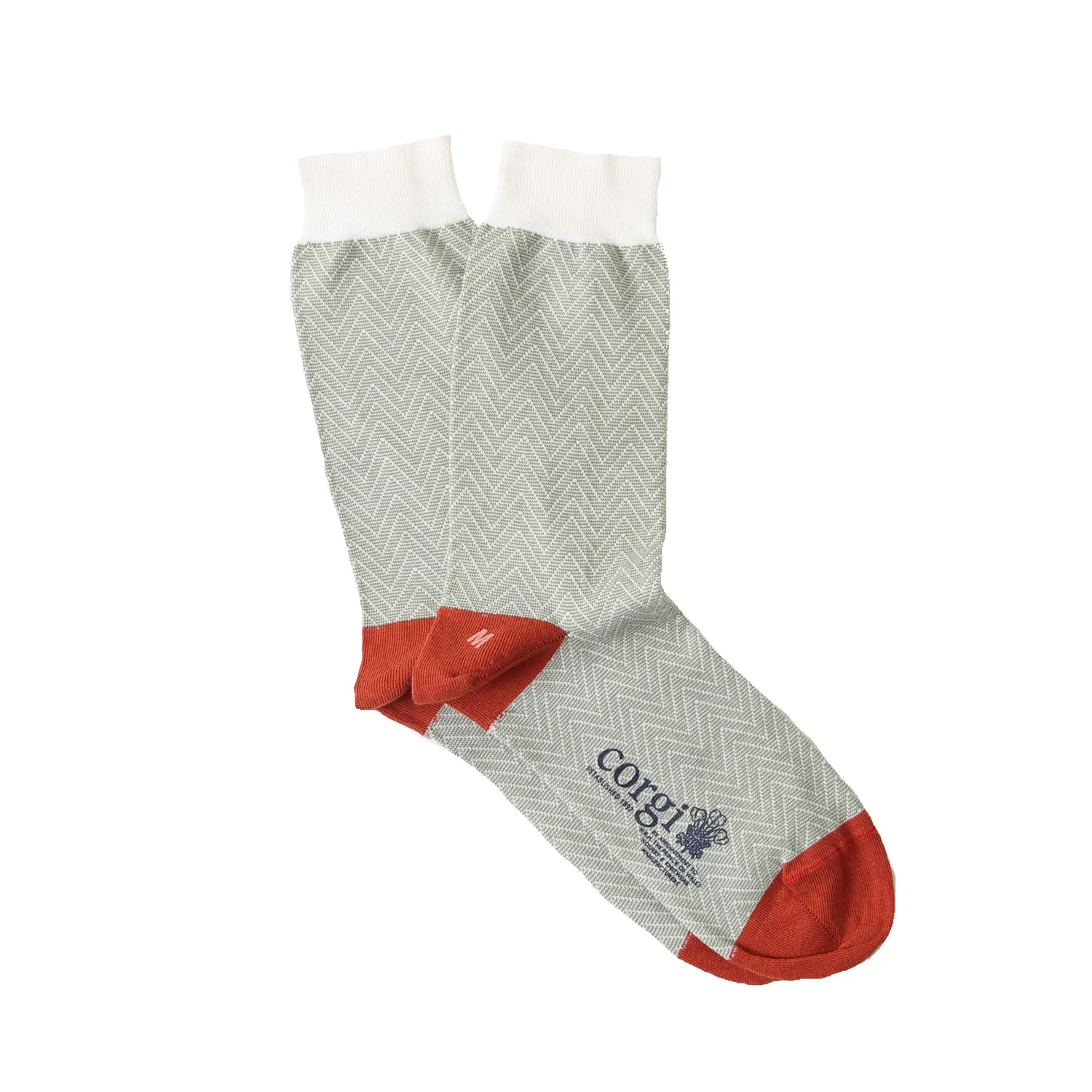 Women's Chevron Mercerised Cotton Socks