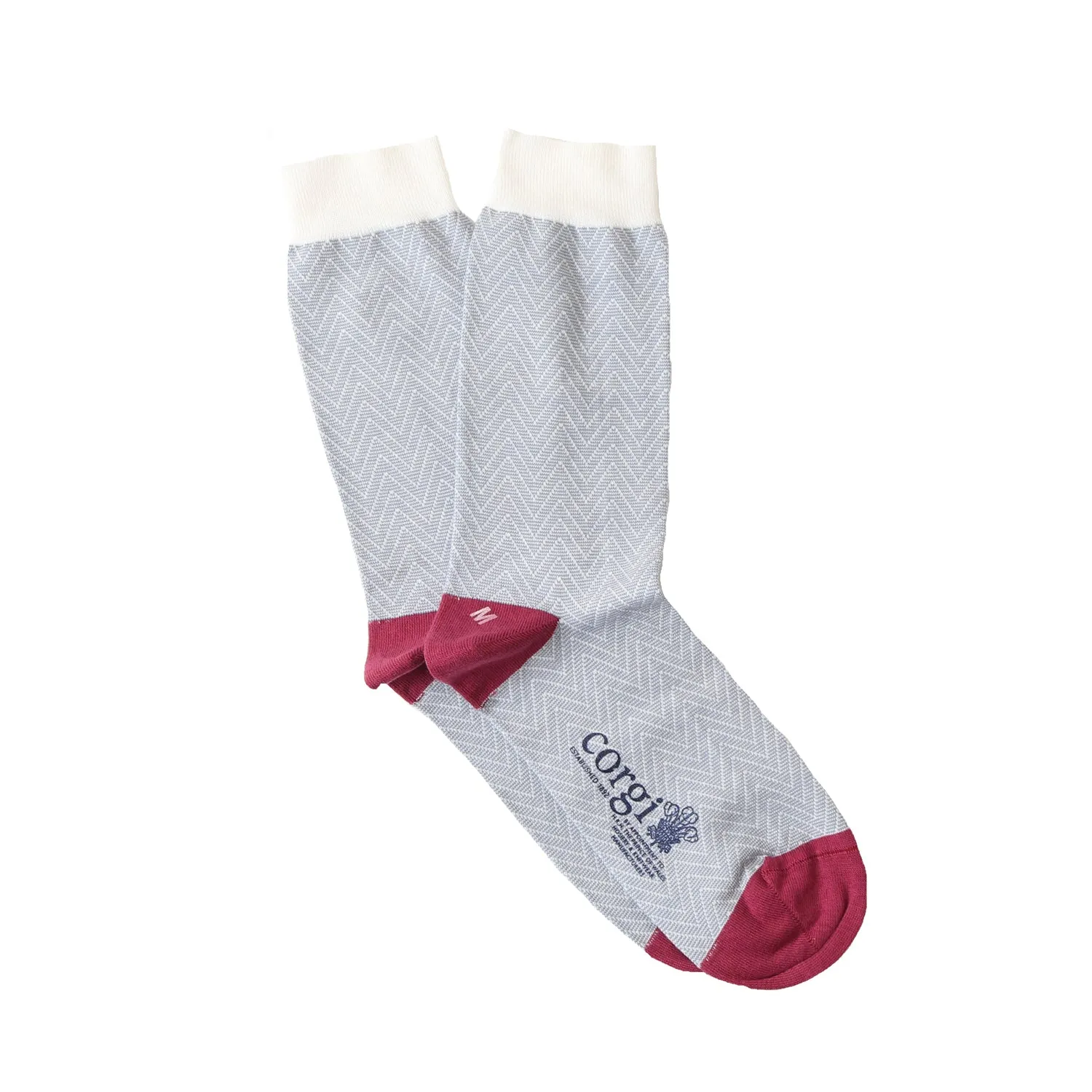 Women's Chevron Mercerised Cotton Socks