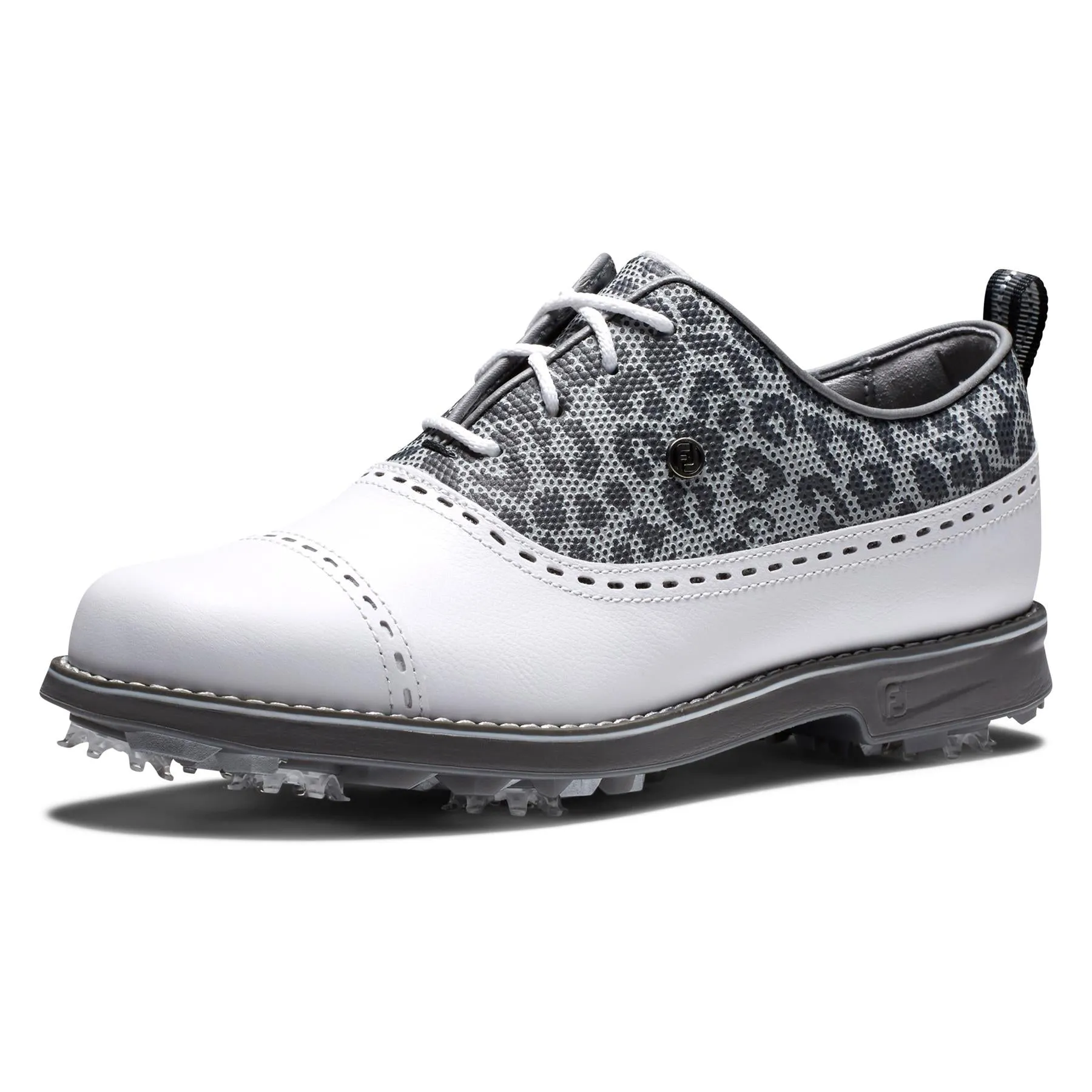 Womens DryJoys Premiere Series Golf Shoe White/Charcoal - AW23