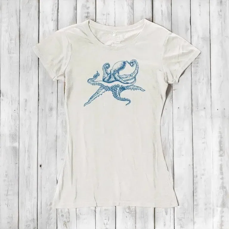 Women's Octopus T-shirt - Stylish Ocean Inspired Apparel