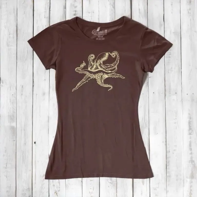 Women's Octopus T-shirt - Stylish Ocean Inspired Apparel